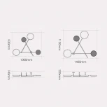 Бра Iride Bernhardt Dots 100 Cm черный ImperiumLoft Dots-201 (101537-26) (LED, 220V)