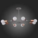 Потолочная люстра на штанге Evoluce Palare SLE106403-08 (220V, молекулы)