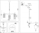 Подвесная люстра Ambrella HIGH LIGHT LH56031 (220V, на цепи)