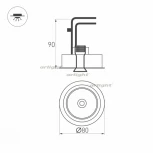 Встраиваемый точечный светильник Arlight SIMPLE 028147 (LED, 220V, круглые)