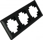 Рамка на 3 поста (черный) Stekker Катрин 39814