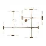 Потолочная люстра на штанге Odeon Light Defance 4306/16 бронзовый/акрилл/металл IP20 G9 40W *16 180° 220V