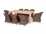 Обеденная группа садовая, цвет коричневый 4SIS Арбаро С ARBC8T-9-SET brown