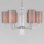 Умная подвесная люстра Eurosvet Soffio 60134/6 никель (220V, на цепи)