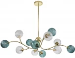 Потолочная люстра на штанге Indigo Selva V000298 (220V, шарики, молекулы)