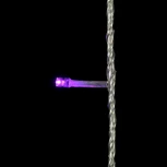 Гирлянда Нить 20м Пурпурная с Возможностью Управления 24В, 200 LED, Провод Прозрачный Силикон, IP65