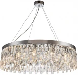 Подвесная люстра Indigo Anna V000386 (220V, хрусталь, на тросе, круглые)