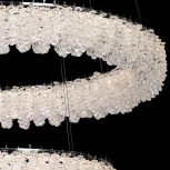Подвесная люстра светодиодная с регулировкой цветовой температуры Reluce 08056-0.4-272W CR (220V, хрусталь, на тросе)