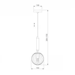 Подвесной светильник Eurosvet Joy 50208/1 прозрачный