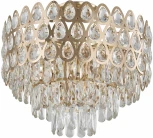 Потолочная люстра хрустальная на штанге Arte Milano Sorrento-2019 372019/7/50/460 GD (220V)