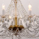 Подвесная люстра Favourite Simone 1736-12P (220V, хрусталь, на цепи, подсвечник, свеча)