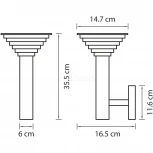 Настенный светильник уличный Lightstar Piatto 379647