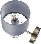 Бра Lumion Damona 8108/1W латунь титаниум/серый, металл/текстиль/стекло E14 40W 220V