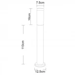Наземный светильник Arte Lamp Salire A3157PA-1SS (220V, IP44)