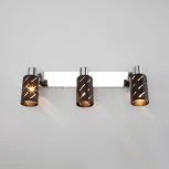 Спот Eurosvet Fente 20090/3 черный/хром (220V, выключатель)