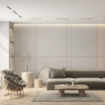 Трековый светильник однофазный 220V 9W Denkirs Simple Linear DK8203-BK (LED)