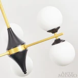 Потолочная люстра на штанге Arte Milano 271580/6 BK/GD (220V, шарики)