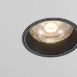 Встраиваемый светильник светодиодный под гипсокартон Maytoni Focus Led DL125-L12-3K-TRS-B (220V, круглые)