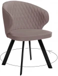 Стул DikLine 249 поворотный, B5 LATTE, ножки черные
