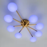 Потолочная люстра RGB на штанге Citilux Atman Smart CL226A183 (LED, 220V, голосовое управление, пульт управления, управление смартфоном, умный дом - Алиса, Маруся, Салют)