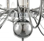 Подвесная люстра Lumion Incanto 8034/16 хром, металл/стекло Е14 16*40W 220V (на цепи, подсвечник, свеча)