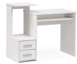 Компьютерный стол Woodville Джаз-24 левый белый 377216