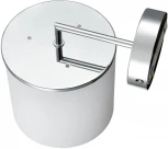 Бра Lumion Suntori 6591/1W хром/белый, металл/текстиль E14 1*40W 220V (круглые)