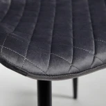 Стул QUINCY (mod. 8272) серый (G-062-40)/черный (металл/ткань)