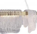 Подвесной сетильник ST Luce Voile SL6021.203.54 золотистый/прозрачный LED 1*54W 4000K (220V, на тросе, круглые)