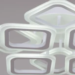 Потолочная люстра светодиодная на штанге с пультом регулировкой яркости и цветовой температуры Reluce 05104-0.3-4+4 WH