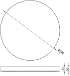 Потолочный светильник круглый Mantra Turin 9022 (LED, 220V, круглые)