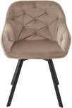 Стул GALE 360 град. поворот. BLUVEL-40 BEIGE, велюр/ черный каркас, М-City
