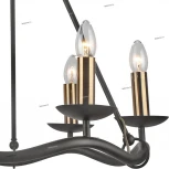 Потолочная люстра Lussole Lgo Roosevelt LSP-0212 (220V, подсвечник, свеча, IP21)