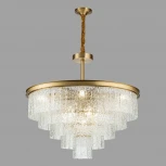 Потолочная люстра каскадная на штанге Belfast Harland 6308-8 BR CL (220V)