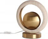 Настольная лампа на штанге Odeon Light Saturn 5443/1T сатинированн.латунь/беж./металл/полирезин 1*G9 LED*6W (220V, выключатель)
