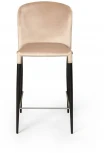 Стул полубарный Albert, бархат бежевый 5/опора конус Top Concept ALBERT 75389