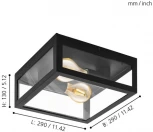 Потолочный светильник уличный Eglo Alamonte 1 94832