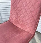 Стул PAINT, цвет B36 Розовый, велюр / черный каркас