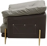 Кресло ESF ARTE NAPPA SF035 серый 6623-темно серый /Кожа