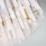 Потолочная люстра Wi-Fi на штанге Bogate's Hollis 368/12 Smart латунь (220V, управление смартфоном, голосовое управление, умный дом - Minimir Home, Алиса, Маруся, Салют)