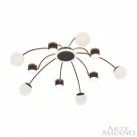 Потолочная люстра на штанге Arte Milano 272040/10 BK/GD (LED, 220V, шарики)