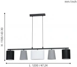 Подвесной светильник Eglo Almeida 1 98588