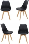 Комплект из 4-х стульев Eames Bon чёрный Bradex Home FR 0024K