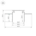 Профиль-держатель TEK-PLS-GH16-2000 (Алюминий) 019861 Arlight PLS