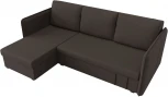 Диван угловой Слим левый угол (Коричневый/Рогожка) Лига Диванов арт.121148L