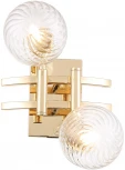Настенный светильник Crystal Lux LUXURY AP2 GOLD (220V, на тросе, шарики)