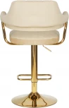 Стул барный DOBRIN CHARLY GOLD (бежевый велюр (MJ9-10)) 5019_Golden-LM 5019_Golden-LM, цвет сиденья бежевый (MJ9-10), основания золото