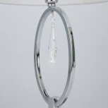 Интерьерная настольная лампа Eurosvet Madera 01055/1 хром/прозрачный хрусталь Strotskis (220V, выключатель)