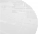 Стеклянный стол Woodville Абилин 90х76 ультра белое стекло / дуб вотан / белый матовый 516539