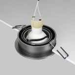 Встраиваемый светильник Atom GU10 1x50Вт Maytoni Technical DL023-2-01S (220V)